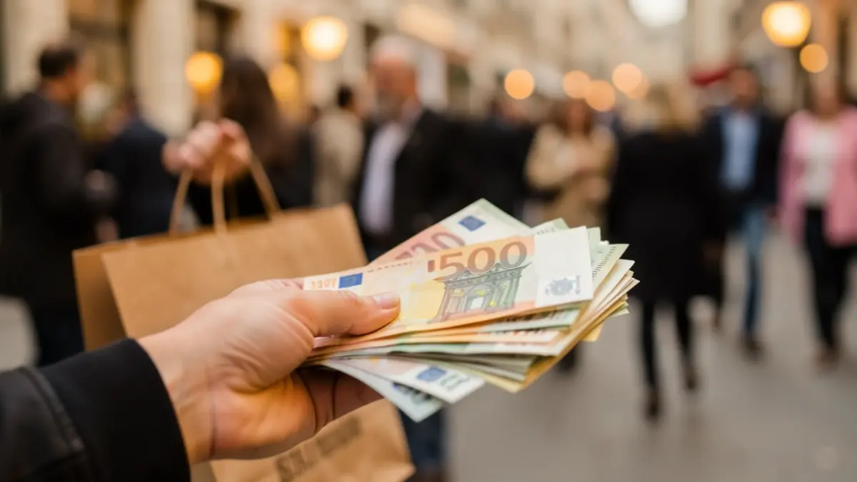 Imatge genèrica de diners i compres.