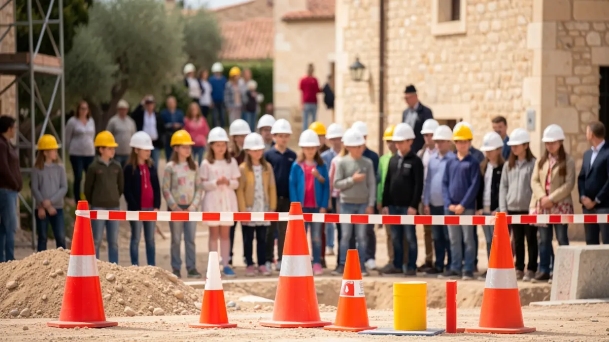 Generic image of a construction site with students.