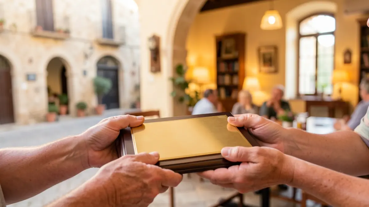 Imatge genèrica de reconeixement a una entitat local i una persona a títol pòstum a Benifaió.