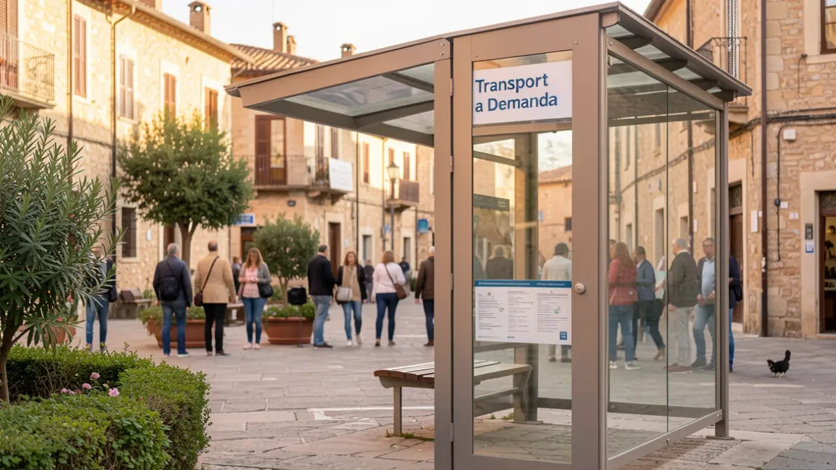 Parada de transport a demanda a Benicolet.