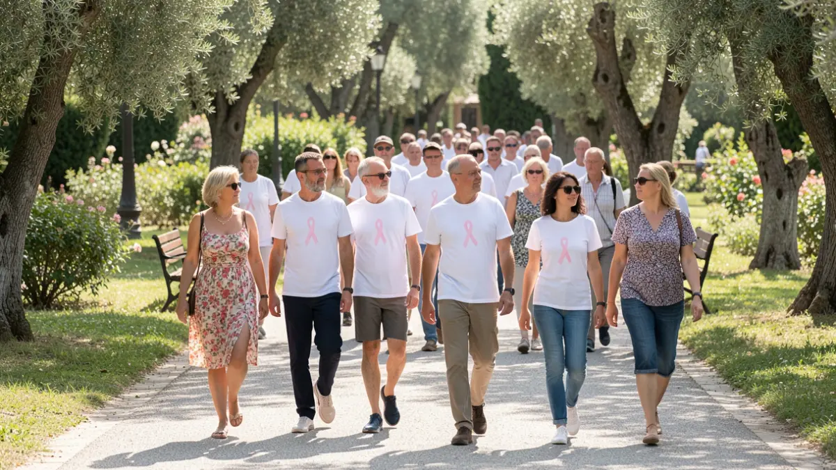 Generic image of people participating in a solidarity march in a park.