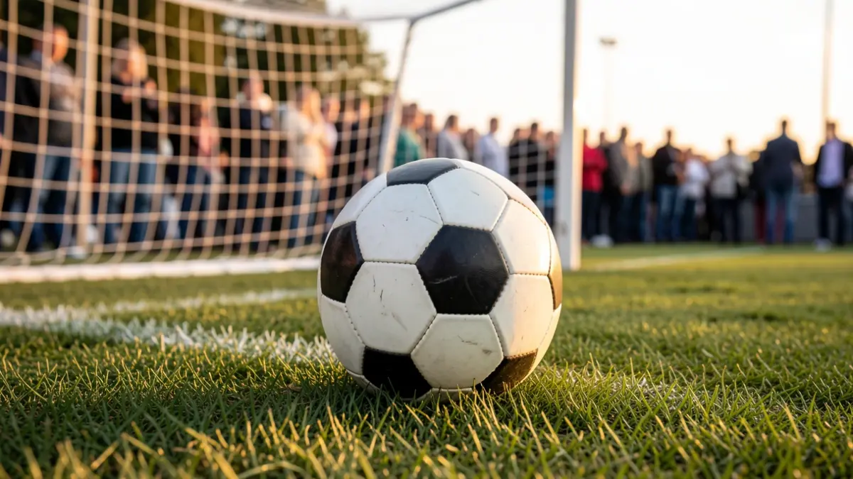 Imatge genèrica d'una pilota de futbol sobre gespa.
