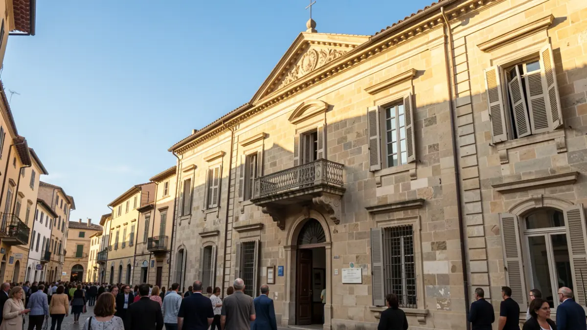 Imagen genérica de un edificio municipal con arquitectura mediterránea.