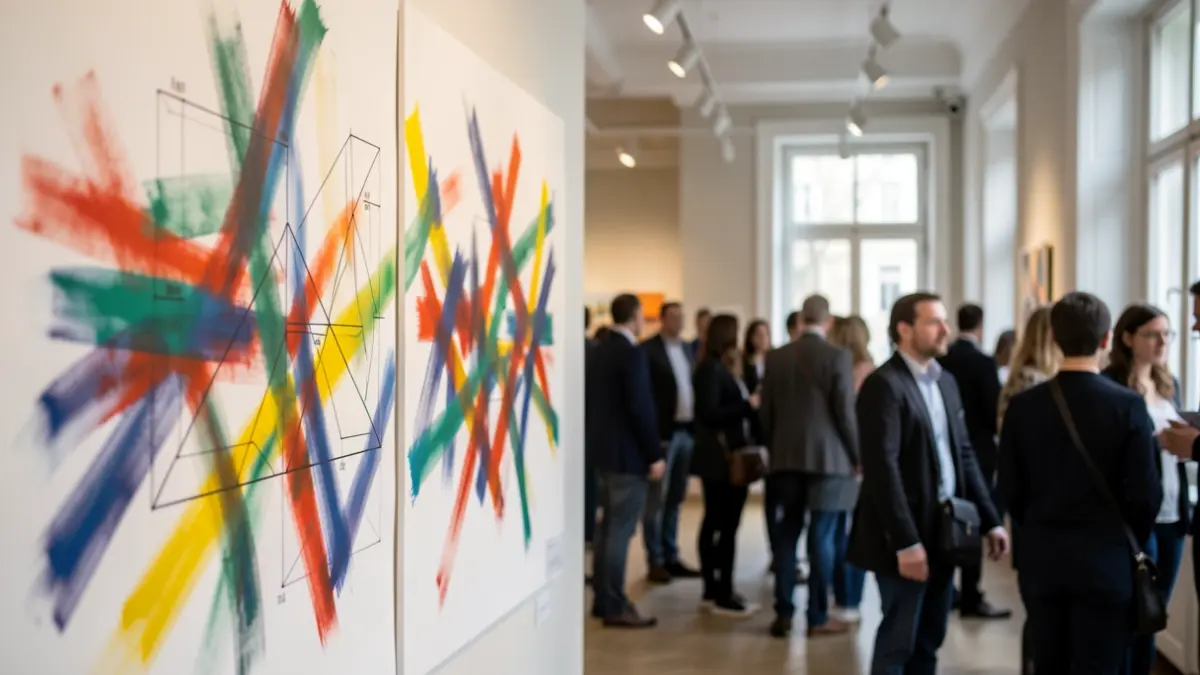 Generic image of blurred colorful paint strokes and subtle geometric shapes suggesting research structures, with soft ambient lighting.