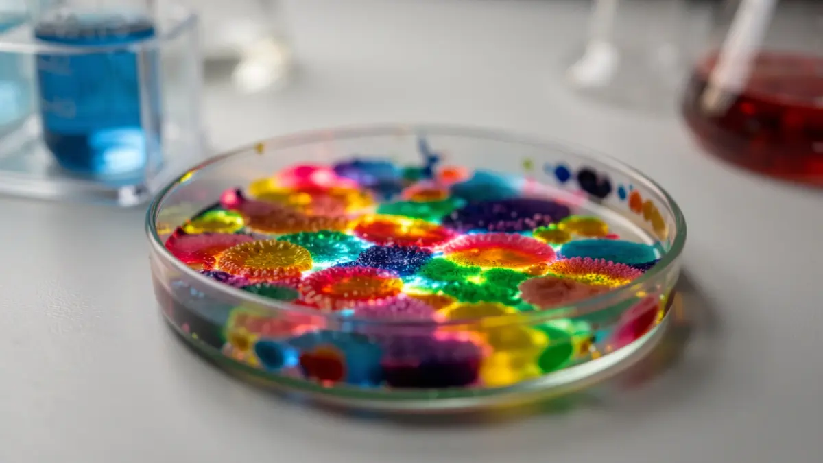 Generic image of microbial cultures in a laboratory.