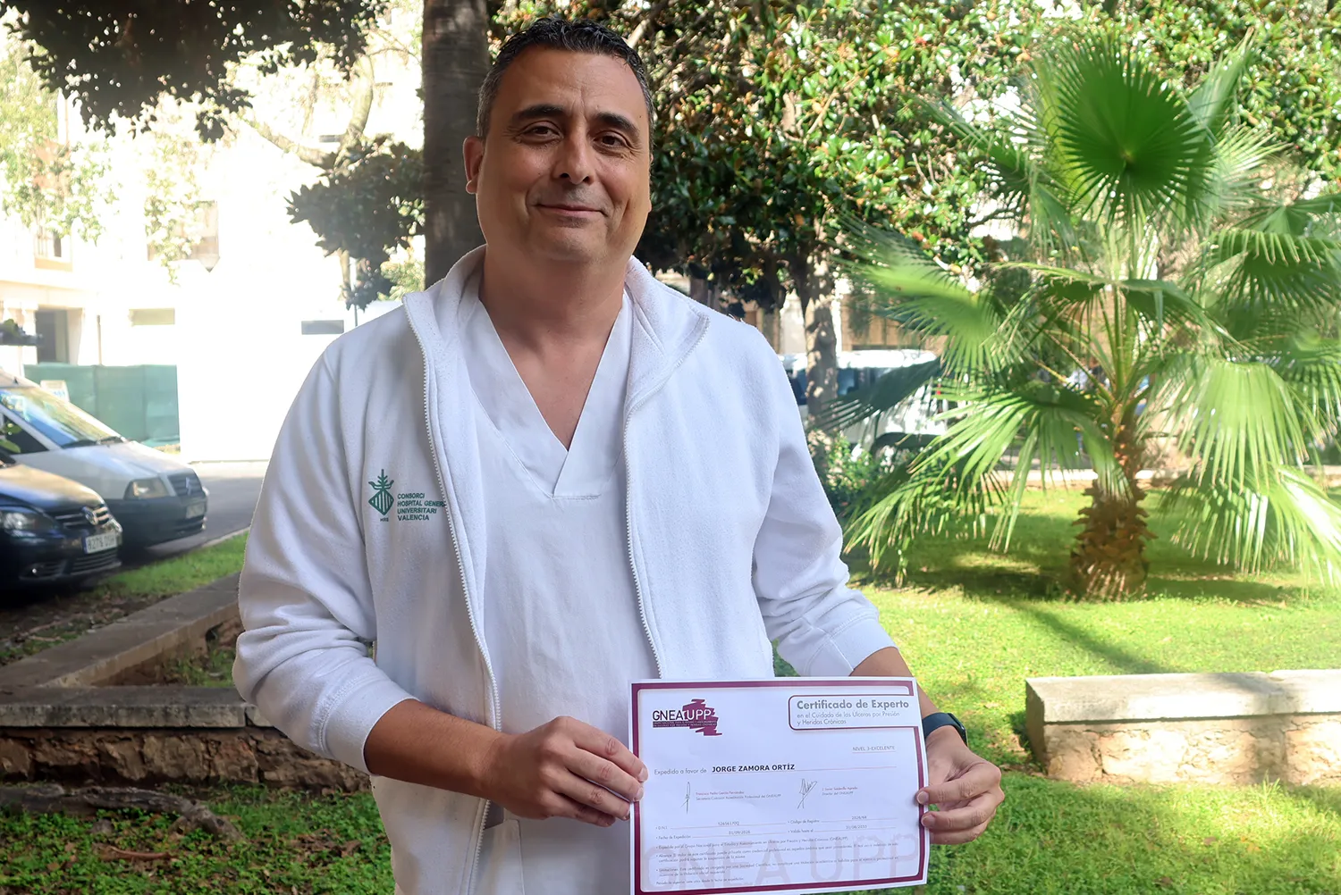 Jorge Zamora, enfermero del General de València, expert nacional en ferides