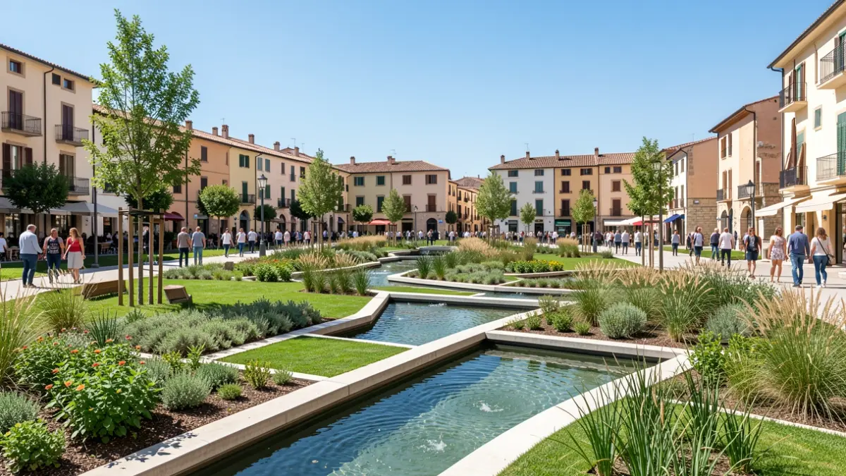 Imatge genèrica del Parc de les Mamàs Belgues a Ontinyent, un exemple de regeneració urbana.