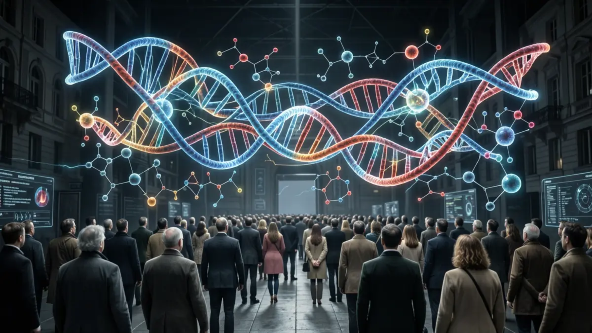 Imagen genérica de la interacción entre el metabolismo celular y la estructura de la cromatina.