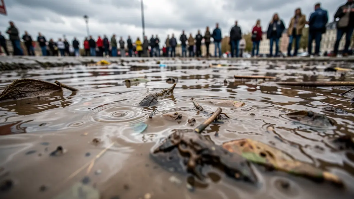 Imagen genérica de sedimentos contaminados en aguas naturales.