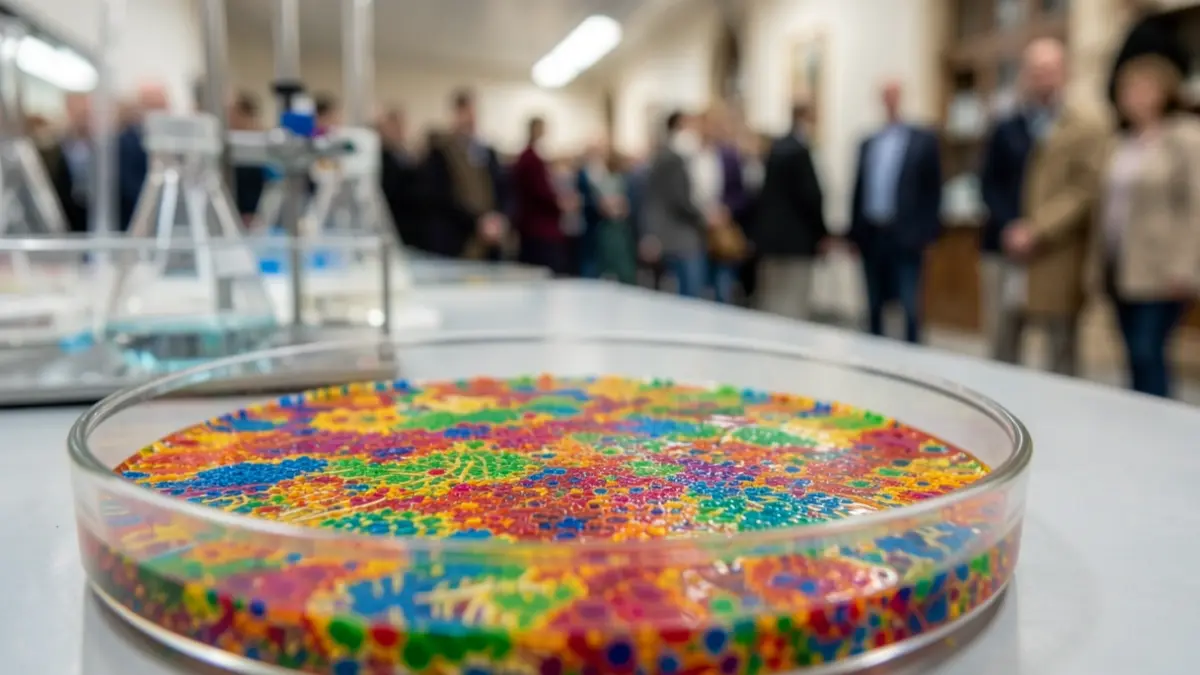Imatge genèrica d'un cultiu microbià en una placa de laboratori.