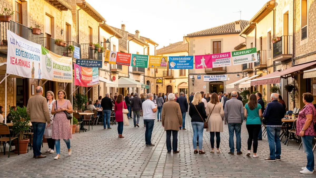 Imagen genérica de la plaza de La Pobla de Farnals con actividades para adultos.