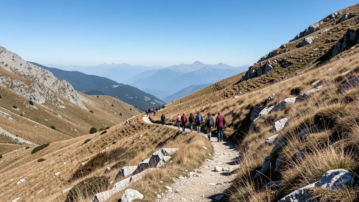 Imatge genèrica d'un sender de muntanya a la Serra de Mariola.