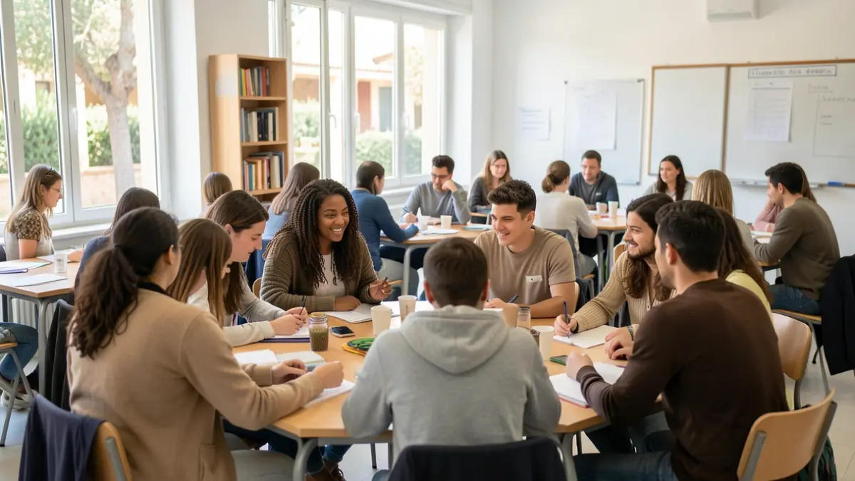 Imatge genèrica d'estudiants participant en un taller sobre benestar emocional a la Universitat d'Alacant.