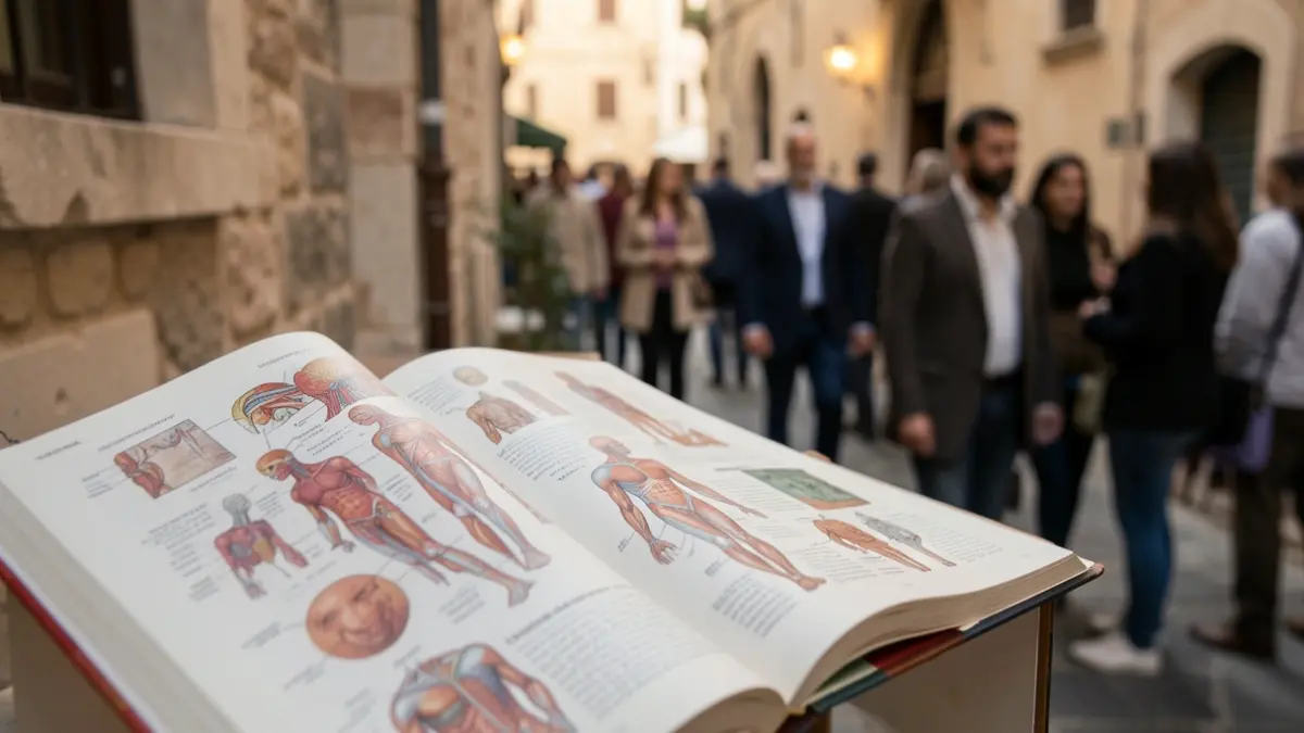 Imatge genèrica d'un model d'anatomia o pàgines de llibres amb il·lustracions mèdiques.