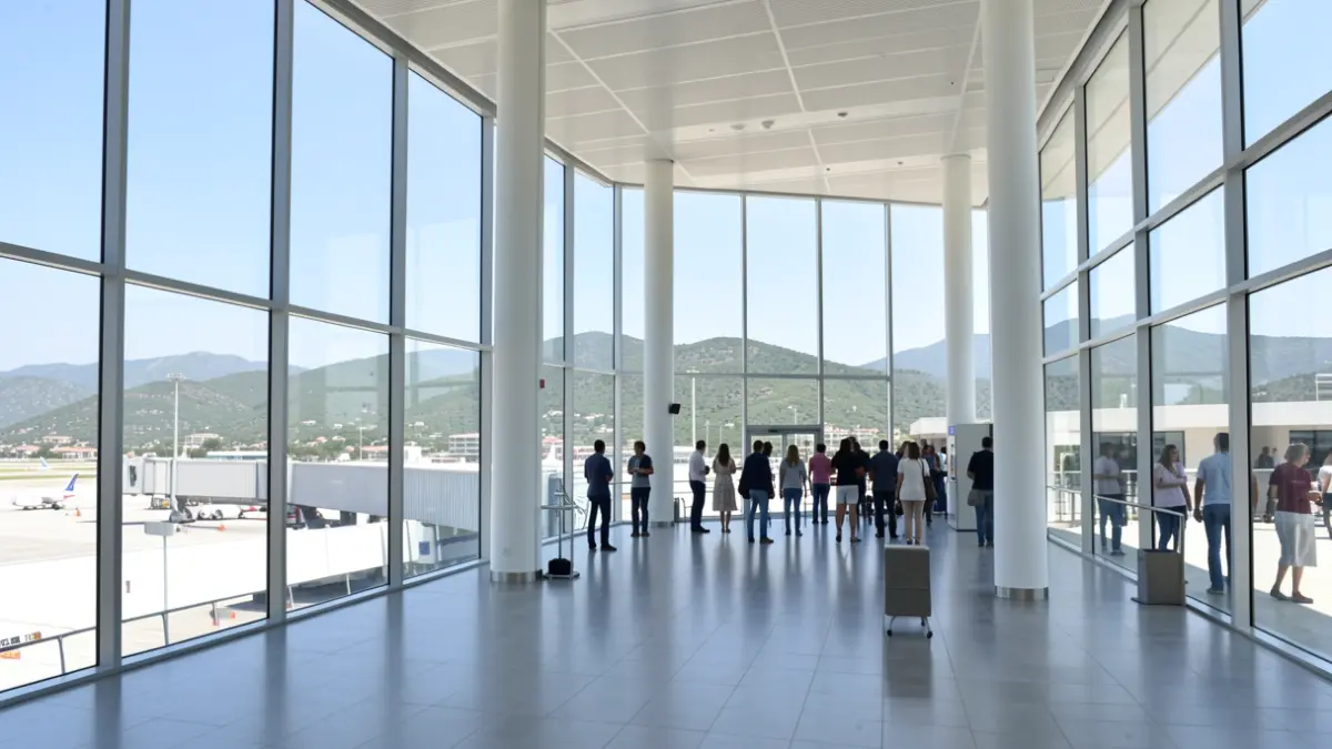 Imagen genérica de una terminal de aeropuerto mediterráneo.