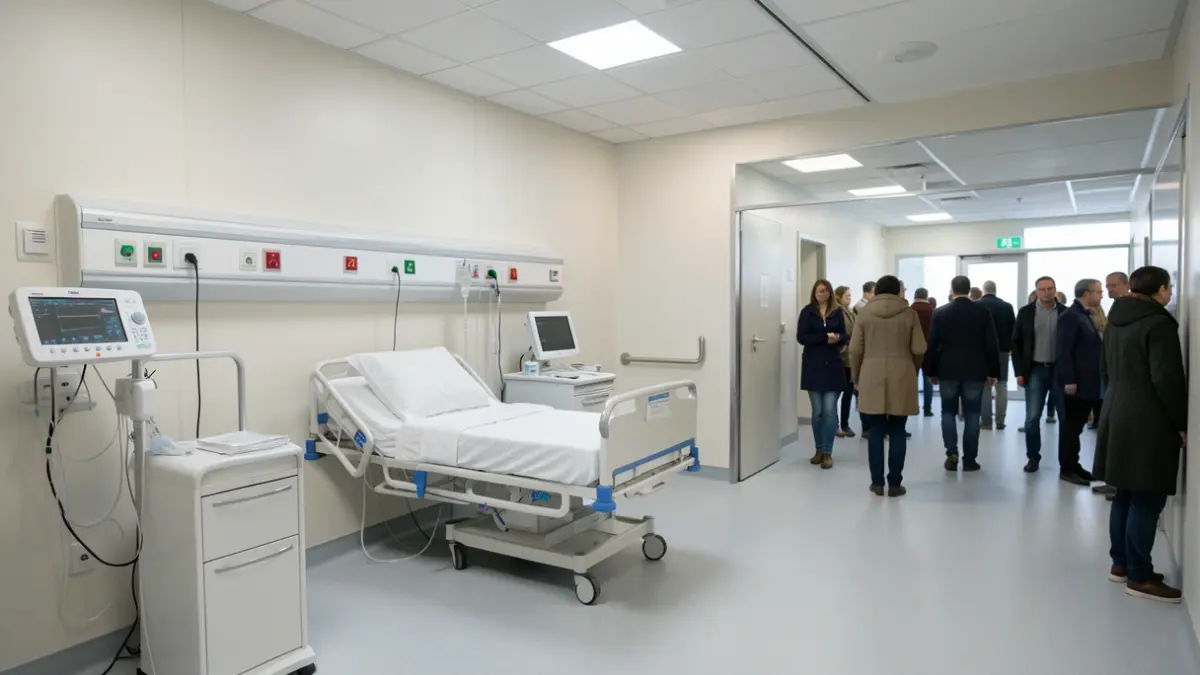 Generic image of a hospital room with advanced medical equipment and patient adaptations.