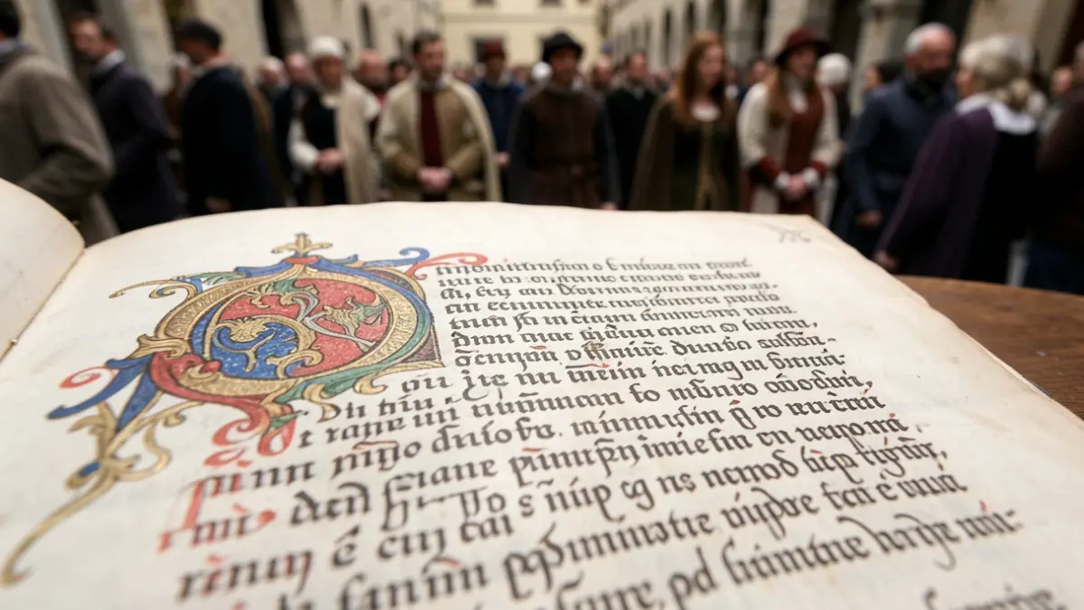 Imatge genèrica d'una pàgina de manuscrit antic amb cal·ligrafia.