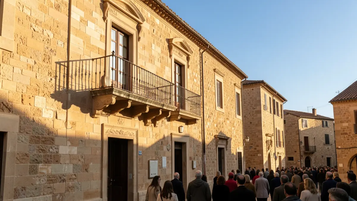 Generic image of an institutional building with Mediterranean architecture.