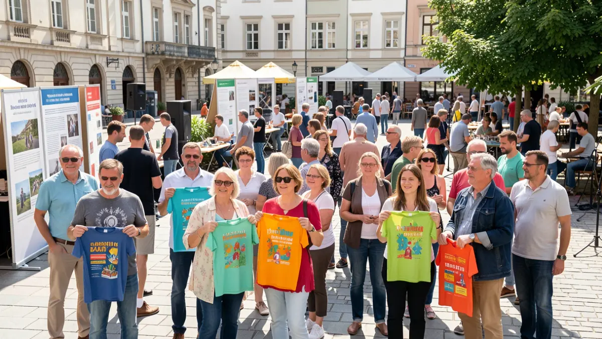 Generic image of people participating in an outdoor mental health event.