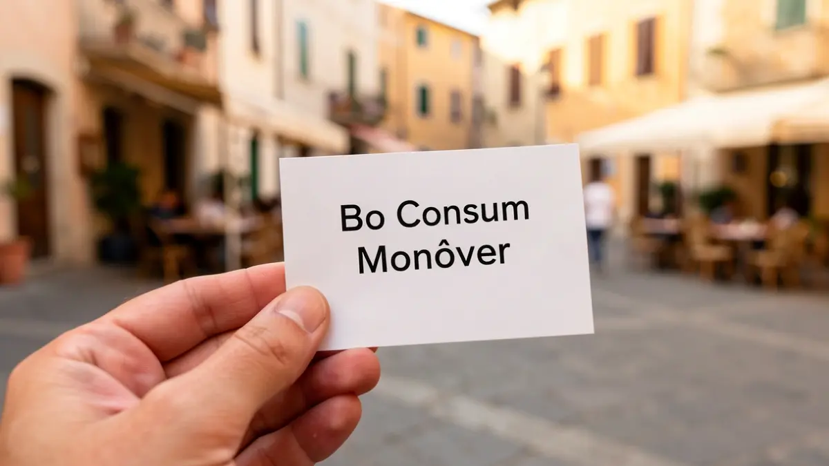 Imatge genèrica d'un bo de consum amb el text 'Bo Consum Monòver' difuminat al fons.
