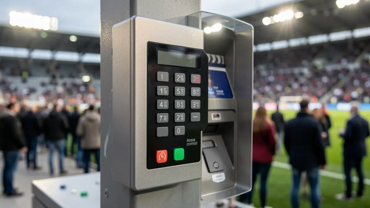 Imagen genérica de un panel de control de acceso electrónico.