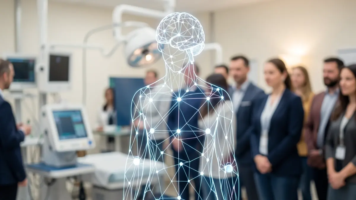 Generic image of artificial intelligence as support in medicine.