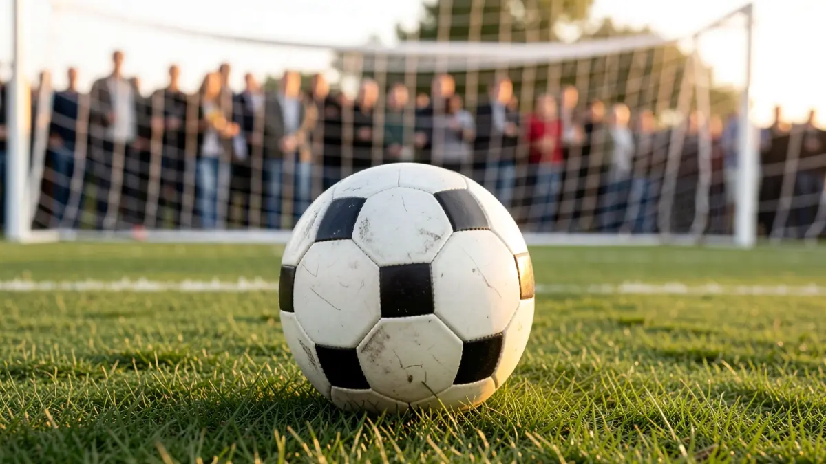 Generic image of a football field with a ball.