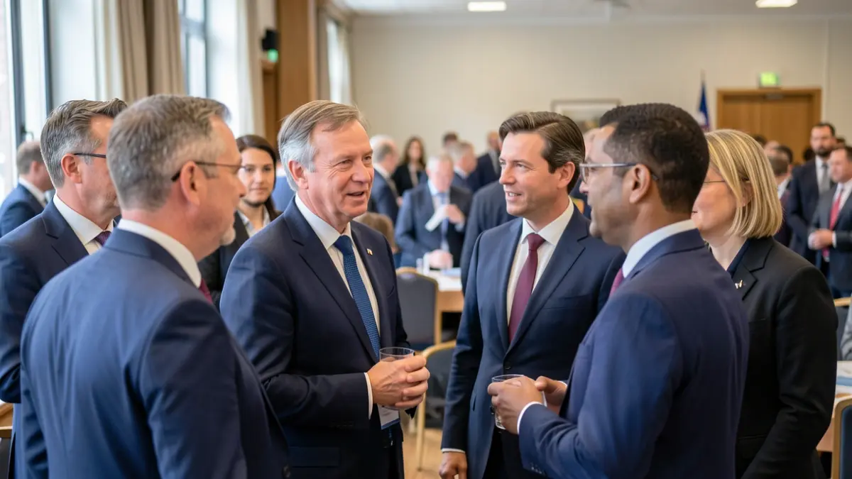 Imagen genérica de líderes municipales reunidos en un espacio institucional.
