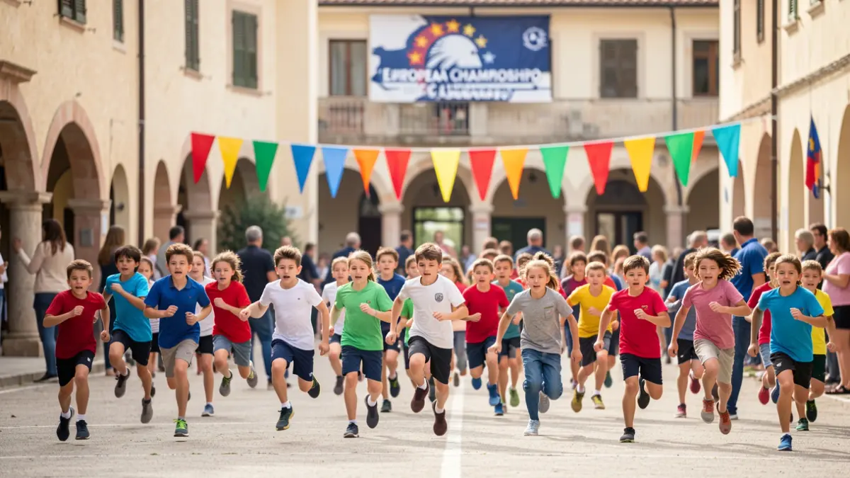 Imagen genérica de escolares participando en pruebas atléticas.