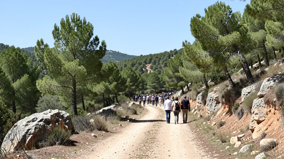 Generic image of forest tracks in a Mediterranean environment.